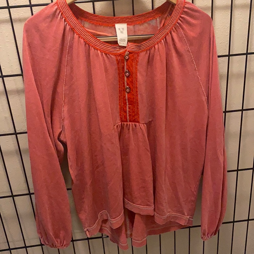 Free People Long-sleeved Dolman Blouse
